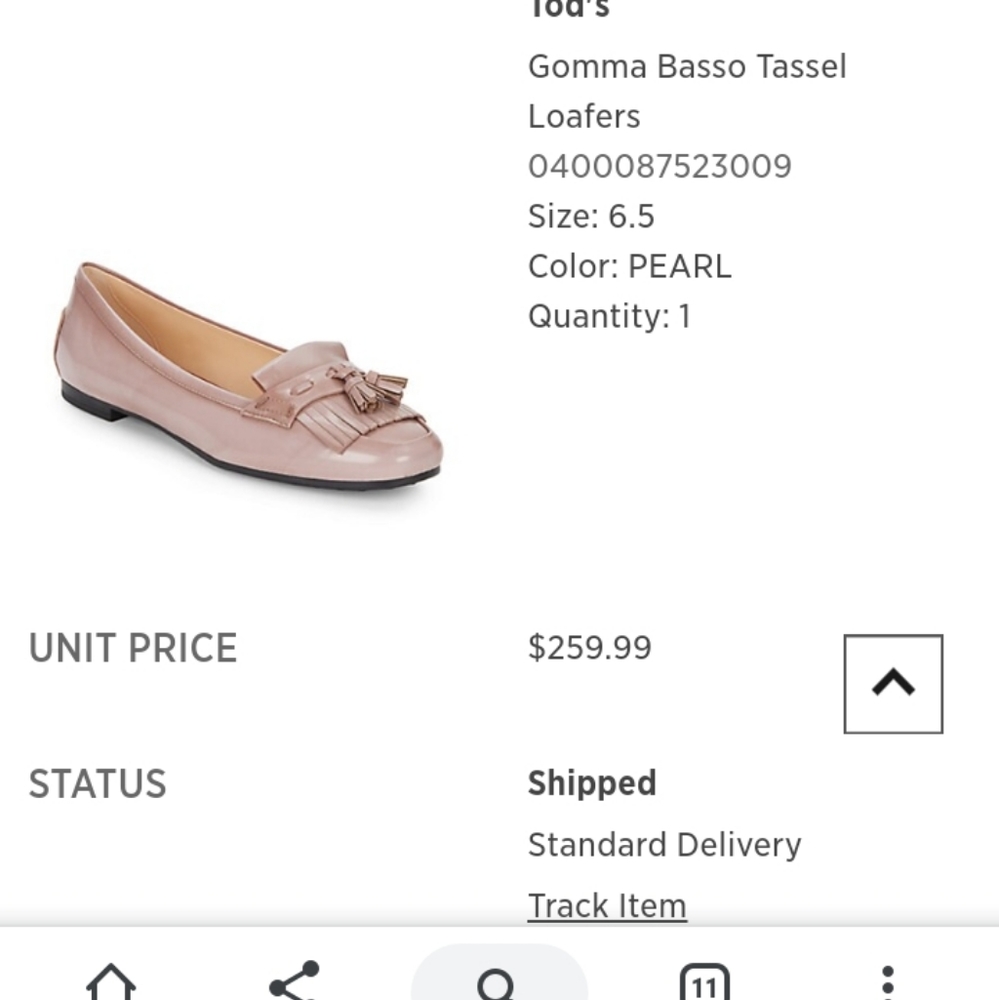tod's gomma basso tassel loafer
